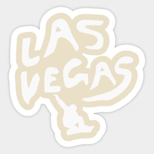 Las Vegas and Flying Snowboarder Sticker